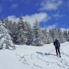 Aujourd'hui c'tait sortie raquettes
