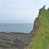 Monte  flanc de falaise sur le Flysch