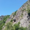 Roche surplombant le sentier