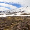 Le fameux volcan recouvert de glace