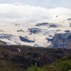 Vue sur le glacier depuis le camping