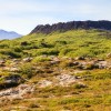 Le cratère du volcan Eldborg est bien visible