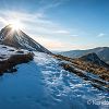 Le soleil se couche sur le Puy Griou