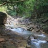 Il faut traverser le ruisseau pour atteindre l'autre rive