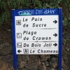 Panneau de dpart de la rando