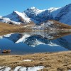 Superbe reflet sur le lac du Clou