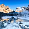 Le lac des Vaches entre ombre et lumière