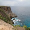 Eau turquoise au pied des falaises du nord de l'le