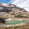 Niveau d'eau trs bas au lac des Gloriettes