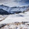 Cirque de Gavarnie et plateau de Saugu sous la neige