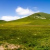 Vue depuis le col sur un sommet
