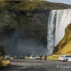 Cascade de Skogafoss depuis le parking