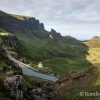 Route qui monte au col de Quiraing