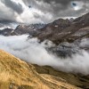 Mer de nuages depuis le col de Tentes
