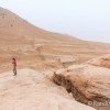Nous profitons de la vue sur le dsert avec le petit djeuner