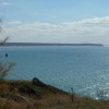Pointe de Carolles et tourelle du Loup devant Granville.