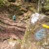 On continue  suivre le sentier balis en jaune