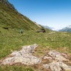 Sentier  flanc vers le plateau