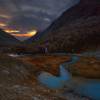 Le jour se lve vers le Lac de la Douche