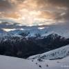 Le soleil va bientt apparatre au col de Riou