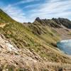 Sentier qui arrive du col de Sencours