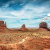 Clbre vue de Monument Valley aux Etats-Unis