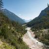 Rivire Isar dans la valle du Karwendel en Autriche