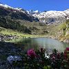 Au bord du lac de Plaa de Prat le matin
