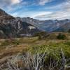 Cirque de Gavarnie en fin de journe depuis le plateau de Saugu