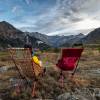 Photo : Test des fauteuils Helinox sur le plateau de Saugu dans les Pyrnes