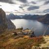 Segla et le fjord en descendant de Hesten