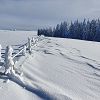 Une clotre ensevelie sous la neige dans le PNR d'Aubrac