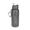 Photo : Gourde Lifestraw Go stainless steel grise