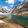 Lac d'Ossoue avec un peu de neige