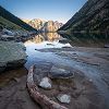 Lumire du matin sur le lac de Gaube