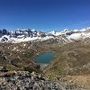 Depuis le pico Pacino, embalse d'Escarra et au fond la sierra Partacua