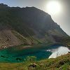 Eaux vertes du lac d'Antarrouyes
