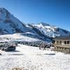Parking du col du Soulor sous la neige