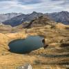 Lac des Espcires depuis le col du mme nom