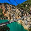 Pont suspendu, Congost de Mont Rebei