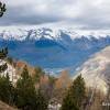 Panorama depuis la monte vers le pic d'Ayr