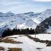 Casque du Marbor et pic du Taillon depuis le plateau de Saugu