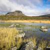 Mont Saana et lac Tsahkaljrvi en Laponie finlandaise
