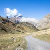 Voici la piste sur laquelle on doit rouler pour arriver au petit parking