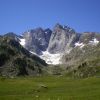 La face nord du Vignemale depuis le refuge des Oulettes