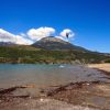 Lac de Serre-Ponon et un kite-surf
