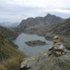 Lac de Mar, vu du Col du lac de Mar (2502m)