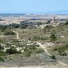 Sentier de VTT dans le dsert des Bardenas Reales
