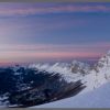 Lever du jour depuis le pas de la Balme
