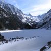 Lac de Gaube sous la neige